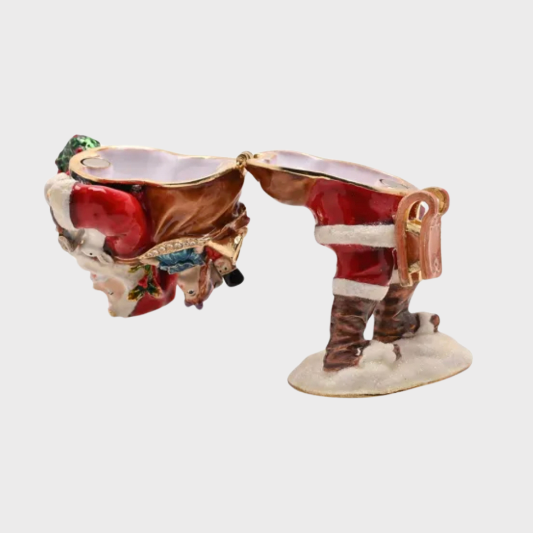 Santa with Gifts Trinket Box