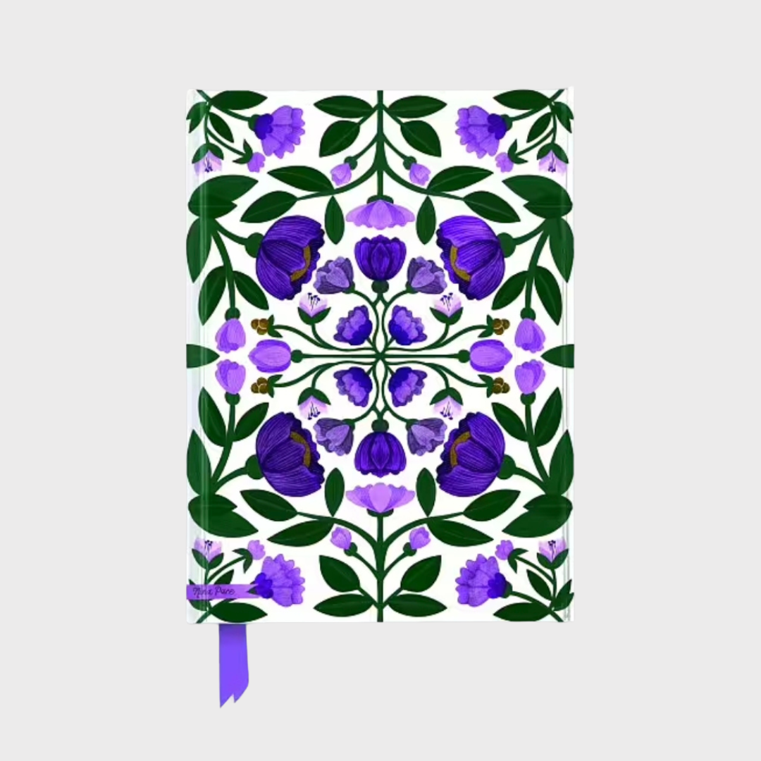 Purple Flowers by Nina Pace Journal