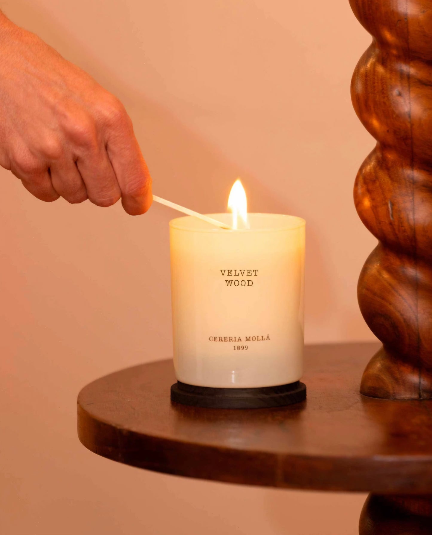 Velvet Wood Candle