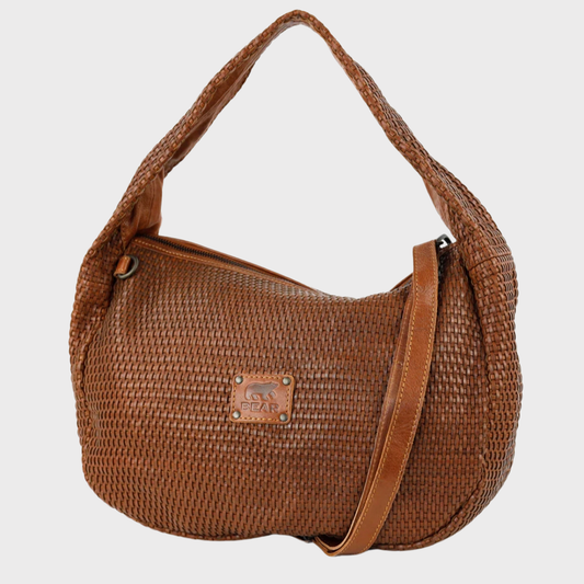 Bear Alice Woven Pouch Bag