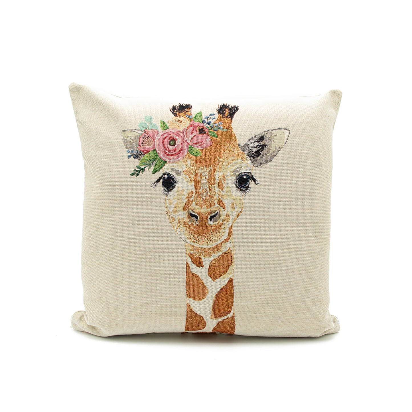 Giraffe animal print cushion 