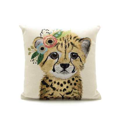 Tiger animal print cushion 